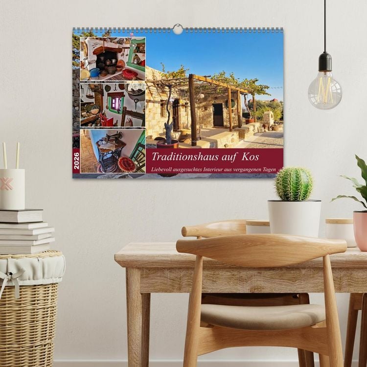 Produktbild: Traditionshaus auf Kos (Wandkalender 2026 DIN A3 quer), CALVENDO Monatskalender