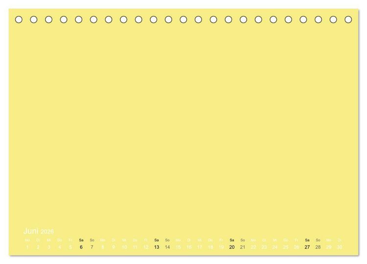 Produktbild: Bastelkalender - Gelb (Tischkalender 2026 DIN A5 quer), CALVENDO Monatskalender