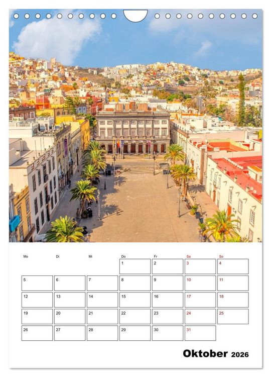 Produktbild: Las Palmas - ein traumhaftes Reiseziel (Wandkalender 2026 DIN A4 hoch), CALVENDO Monatskalender