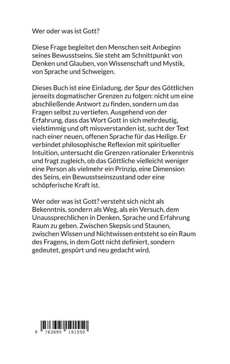 Produktbild: Wer oder was ist Gott?