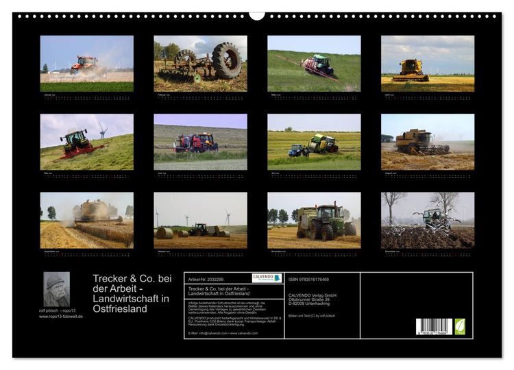 Produktbild: Trecker & Co. bei der Arbeit - Landwirtschaft in Ostfriesland (Wandkalender 2026 DIN A2 quer), CALVENDO Monatskalender