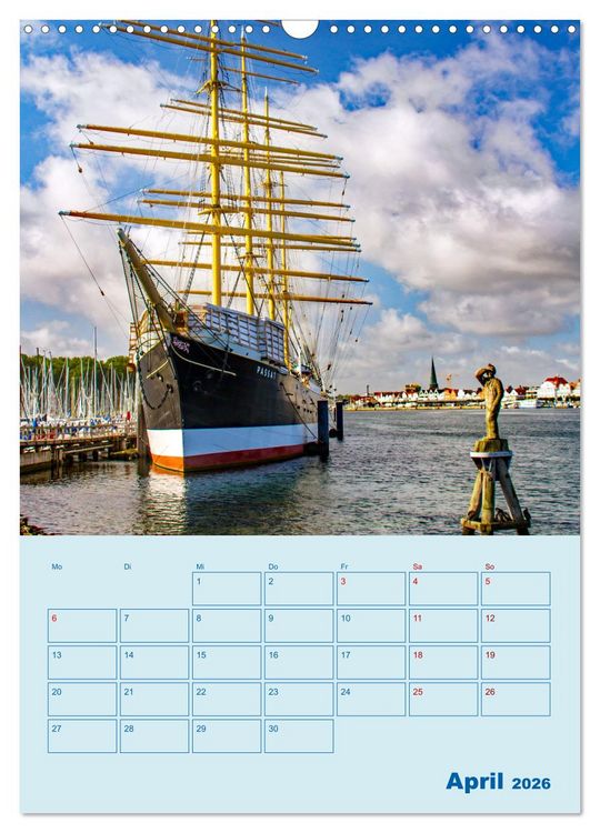 Produktbild: Priwall bei Travem&uuml;nde &ndash; Terminplaner (Wandkalender 2026 DIN A3 hoch), CALVENDO Monatskalender