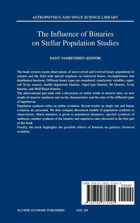 Produktbild: The Influence of Binaries on Stellar Population Studies