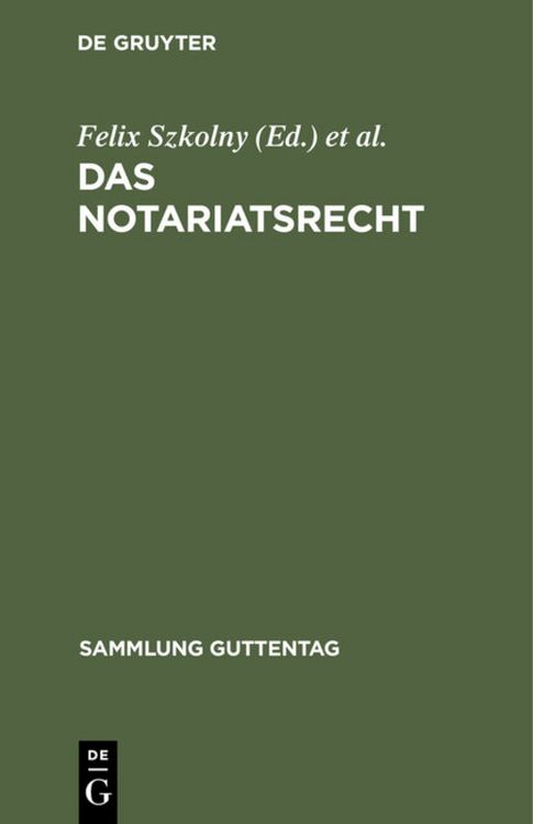 Produktbild: Das Notariatsrecht