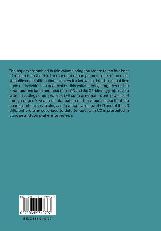 Produktbild: The Third Component of Complement