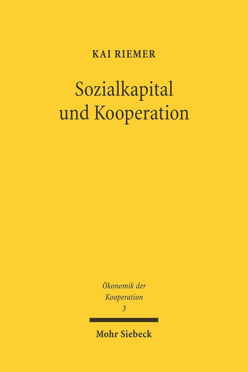Produktbild: Sozialkapital und Kooperation