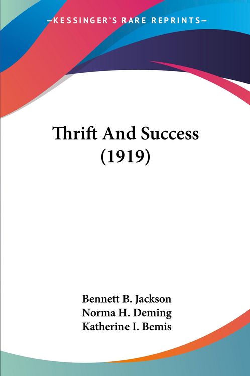Produktbild: Thrift And Success (1919)
