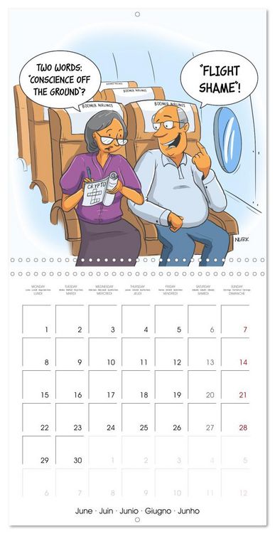 Produktbild: OK, Boomer - Cartoons (Wall Calendar 2026 12 &times; 12 Inch) CALVENDO 12 Month Wall Calendar
