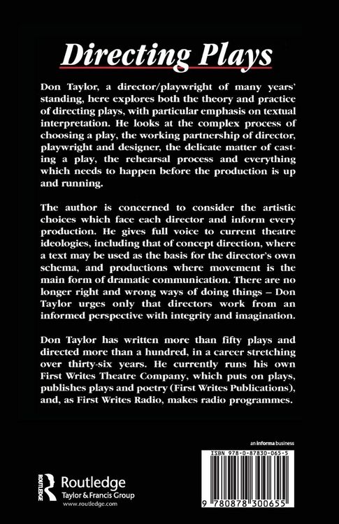 Produktbild: Directing Plays