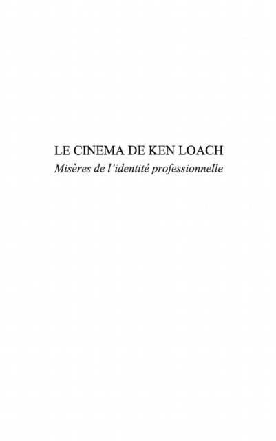 Produktbild: Le cinema de Ken Loach