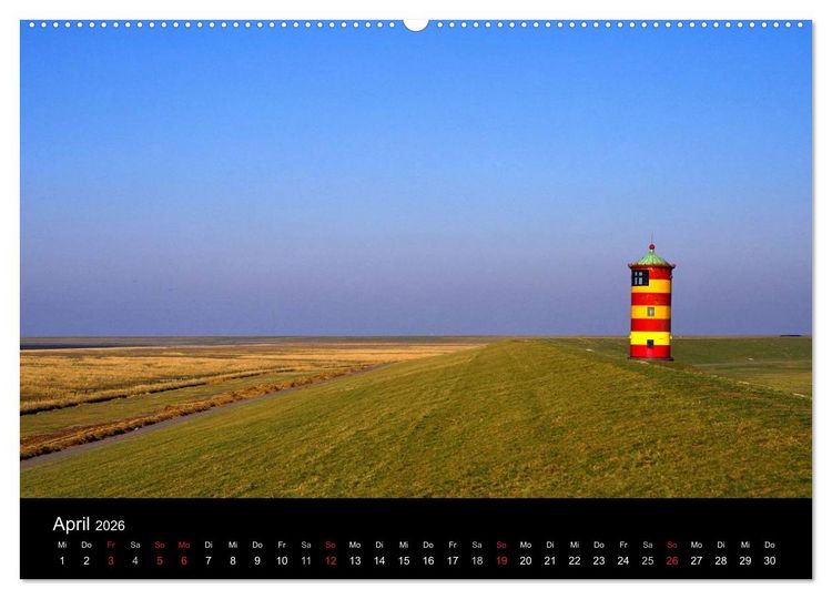 Produktbild: Ostfriesland (hochwertiger Premium Wandkalender 2026 DIN A2 quer), Kunstdruck in Hochglanz