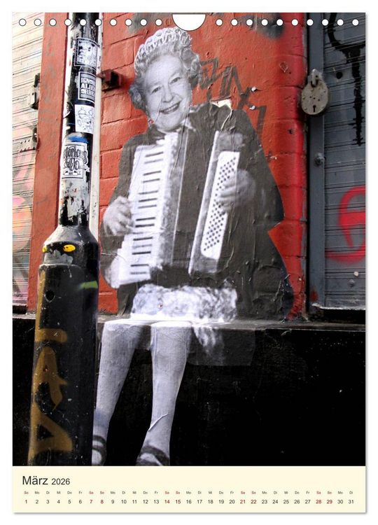 Produktbild: Famous Women in StreetArt (Wandkalender 2026 DIN A4 hoch), CALVENDO Monatskalender