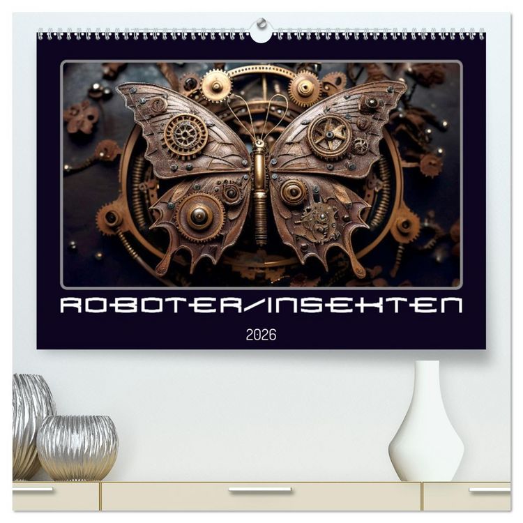 Produktbild: Roboterinsekten (hochwertiger Premium Wandkalender 2026 DIN A2 quer), Kunstdruck in Hochglanz