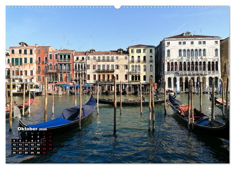 Produktbild: Venedig - Perle in der Lagune (hochwertiger Premium Wandkalender 2026 DIN A2 quer), Kunstdruck in Hochglanz