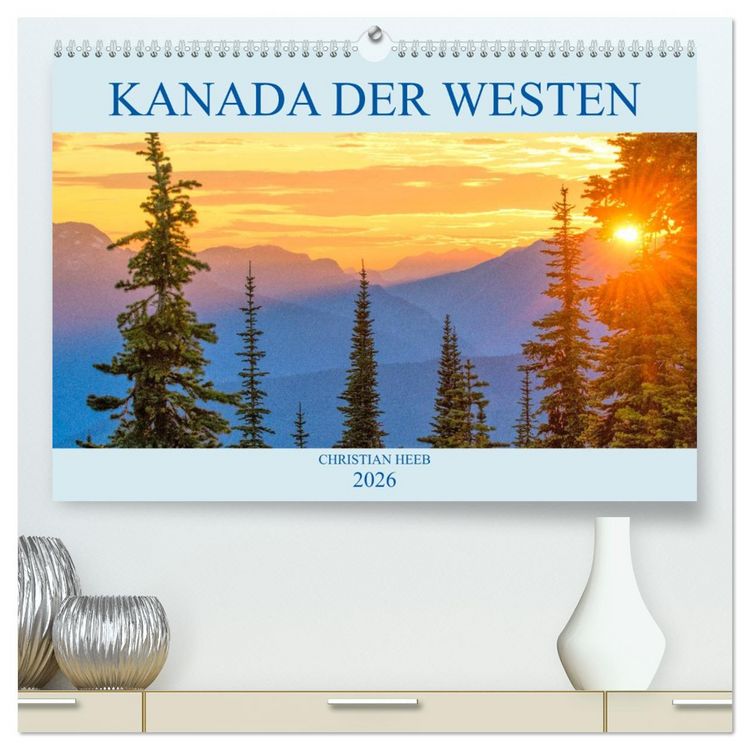 Produktbild: Kanada der Westen (hochwertiger Premium Wandkalender 2026 DIN A2 quer), Kunstdruck in Hochglanz