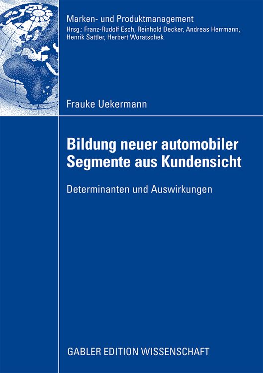 Produktbild: Bildung neuer automobiler Segmente aus Kundensicht