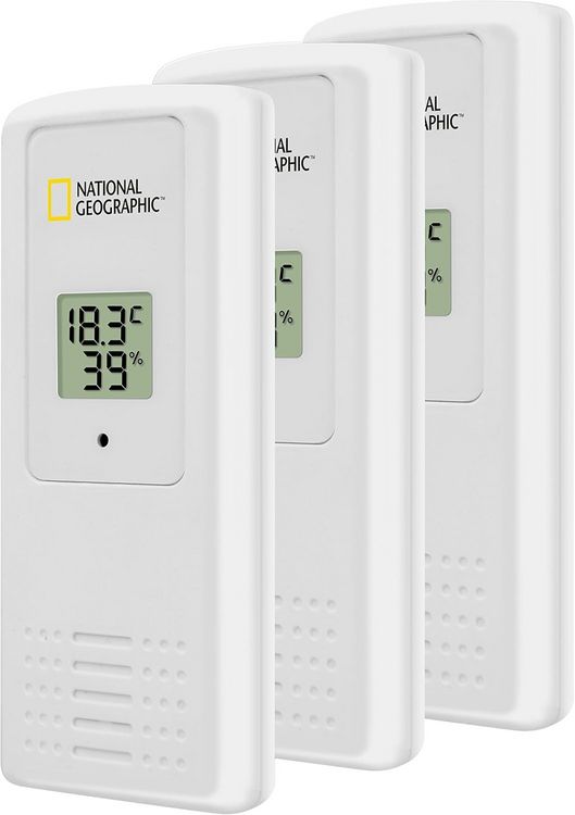 Produktbild: Bresser 13222 - NATIONAL GEOGRAPHIC Digitales Thermo-Hygrometer f&uuml;r 4 Messbereiche, schwarz