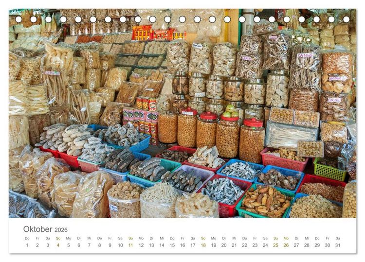 Produktbild: M&auml;rkte in S&uuml;dostasien (Tischkalender 2026 DIN A5 quer), CALVENDO Monatskalender