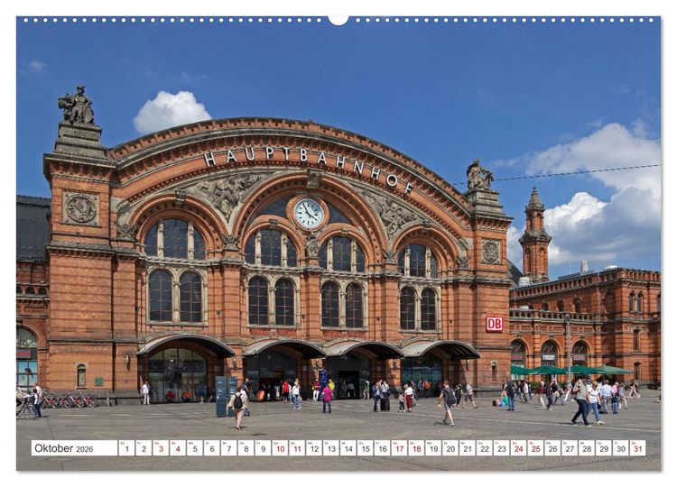 Produktbild: Ansichten von Bremen und Bremerhaven (Wandkalender 2026 DIN A2 quer), CALVENDO Monatskalender
