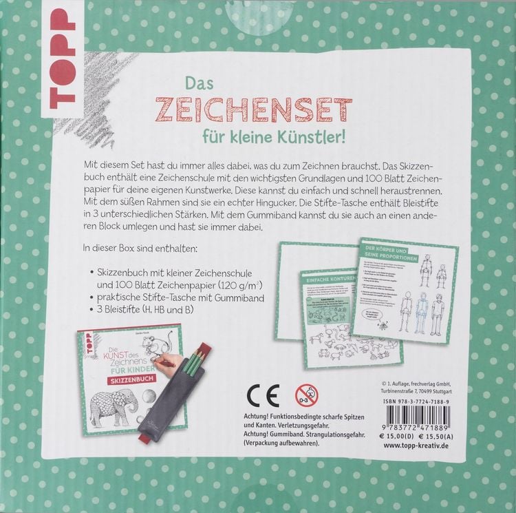 Produktbild: Die Kunst des Zeichnens f&uuml;r Kinder Zeichenset