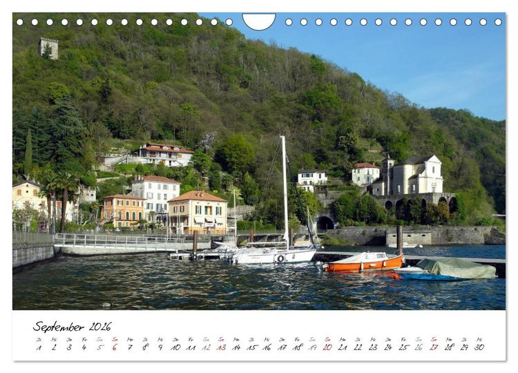 Produktbild: Motive rund um den See Lago Maggiore (Wandkalender 2026 DIN A4 quer), CALVENDO Monatskalender