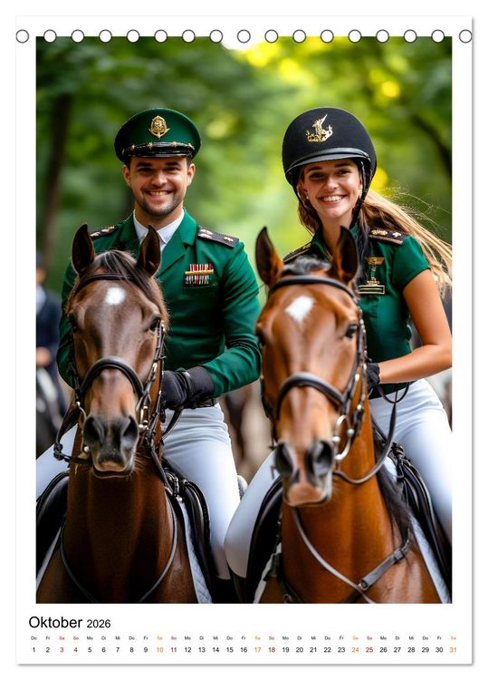 Produktbild: Faszination Reiten (Tischkalender 2026 DIN A5 hoch), CALVENDO Monatskalender