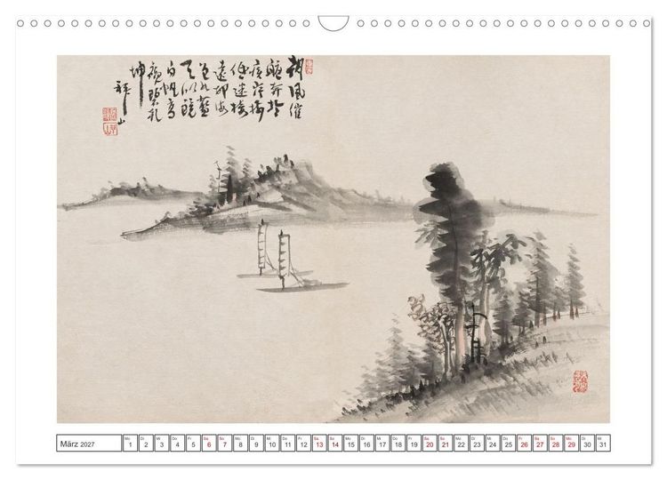 Produktbild: Yoshitsugu Haizan (Wandkalender 2027 DIN A3 quer), CALVENDO Monatskalender