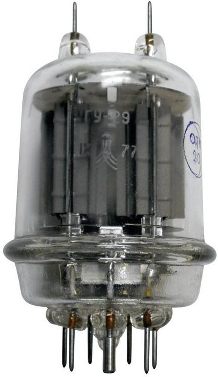 Produktbild: FESTO 829 B = GU 29 = SRS 4453 Elektronenr&ouml;hre Doppelstrahlpentode 600 V 110 mA Polzahl: 7 Sockel: Septar Inhalt 1 St.