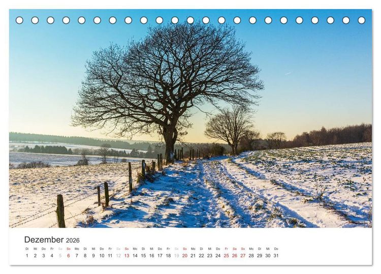 Produktbild: Blicke in die Eifel (Tischkalender 2026 DIN A5 quer), CALVENDO Monatskalender
