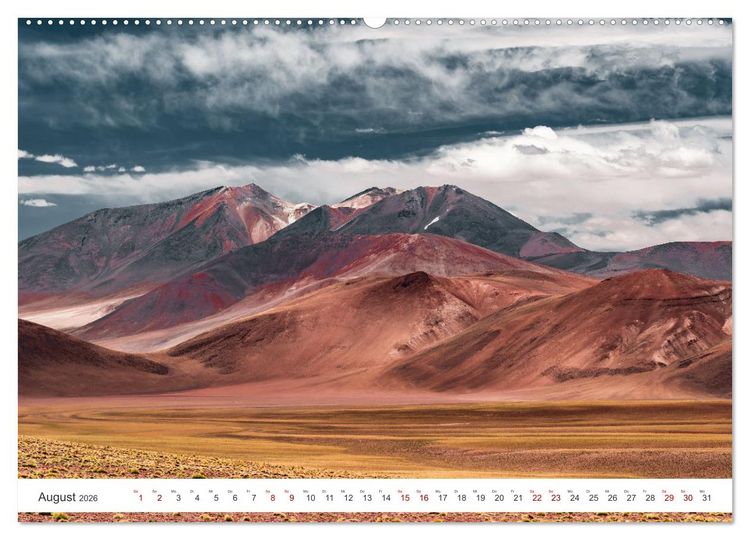 Produktbild: Chile - Die stille Kraft der Atacama (hochwertiger Premium Wandkalender 2026 DIN A2 quer), Kunstdruck in Hochglanz