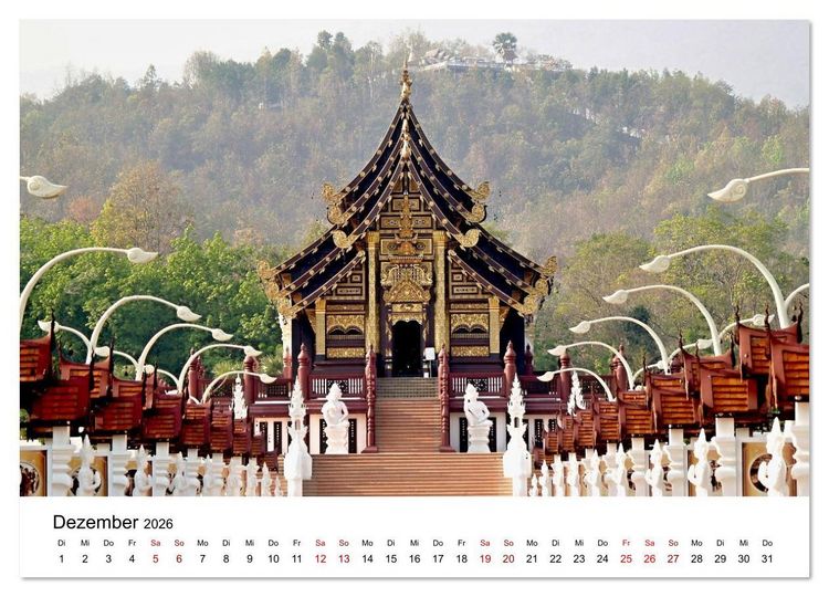Produktbild: Sehnsuchtsland Thailand (Wandkalender 2026 DIN A4 quer), CALVENDO Monatskalender