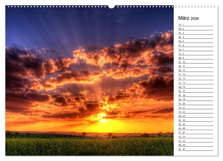 Produktbild: Landschaften im Harz (hochwertiger Premium Wandkalender 2026 DIN A2 quer), Kunstdruck in Hochglanz
