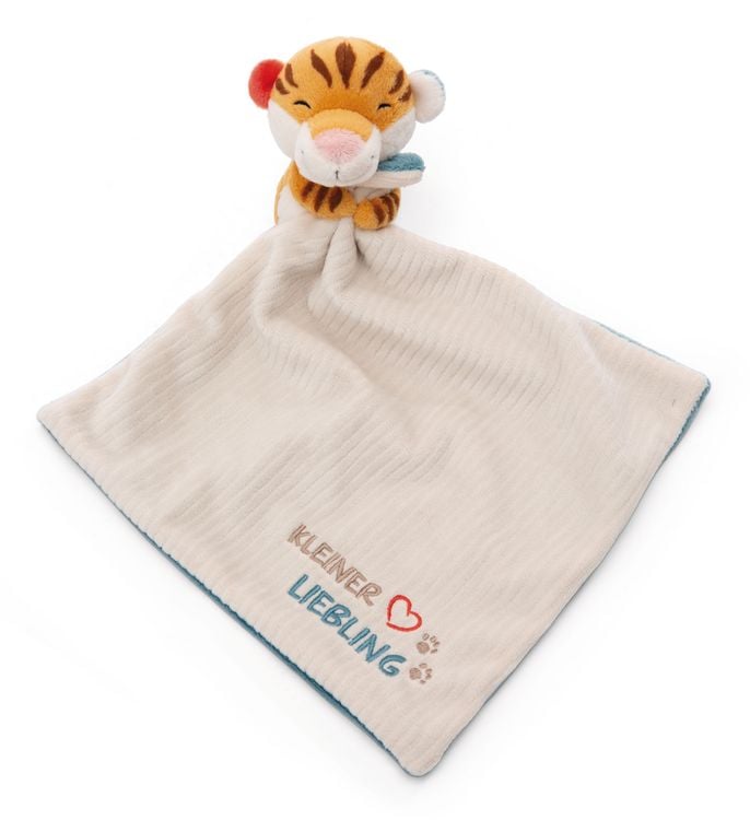 Produktbild: NICI Schmusetuch mit Pl&uuml;sch Tiger 12cm 22x22cm