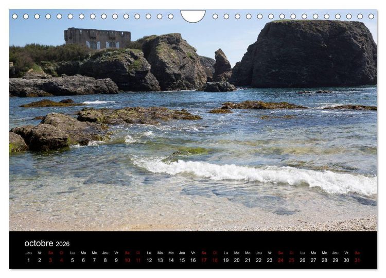 Produktbild: Belle-&Icirc;le, la belle (Calendrier mural 2026 DIN A4 vertical), CALVENDO calendrier mensuel