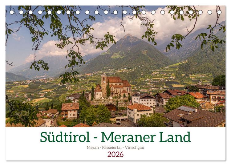 Produktbild: S&uuml;dtirol - Meraner Land (Tischkalender 2026 DIN A5 quer), CALVENDO Monatskalender