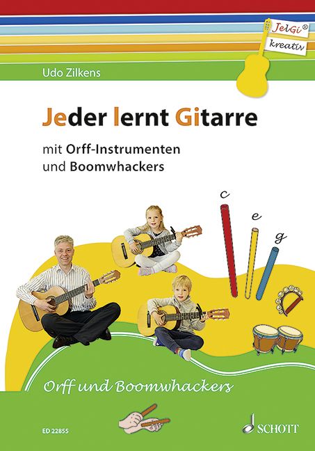 Produktbild: Jeder lernt Gitarre - mit Orff-Instrumenten und Boomwhackers