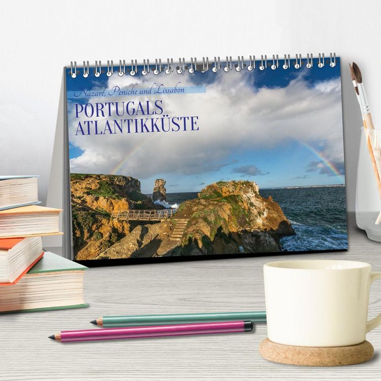 Produktbild: Portugals Atlantikk&uuml;ste (Tischkalender 2026 DIN A5 quer), CALVENDO Monatskalender