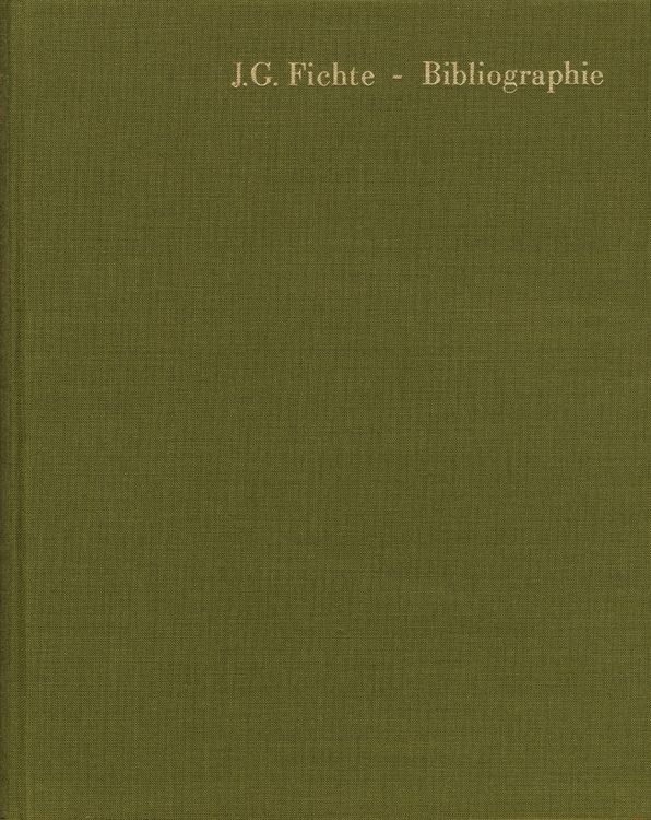 Produktbild: Fichte-Bibliographie