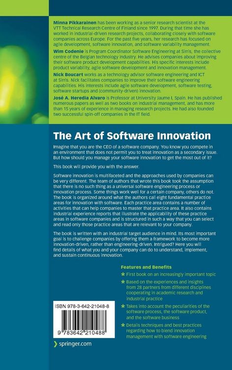 Produktbild: The Art of Software Innovation