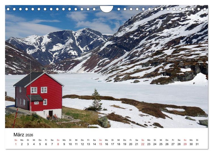 Produktbild: Norwegen 2026 - vom Fjord zum Fjell (Wandkalender 2026 DIN A4 quer), CALVENDO Monatskalender