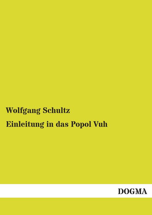 Produktbild: Einleitung in das Popol Vuh
