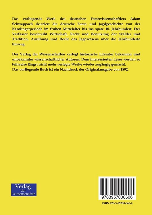 Produktbild: Grundriss der Forst- und Jagdgeschichte Deutschlands