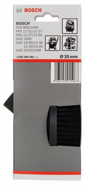Produktbild: Saugb&uuml;rste rund f&uuml;r Bosch-Sauger mit 35-mm-Rohren Bosch Accessories 1609390481 Durchmesser 35 mm