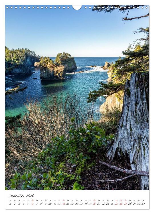Produktbild: Weltnaturerbe Olympic National Park (Wandkalender 2026 DIN A3 hoch), CALVENDO Monatskalender