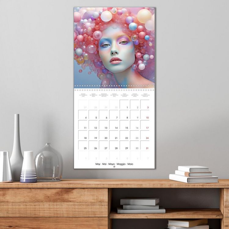 Produktbild: Fascination artful hair (Wall Calendar 2026 12 &times; 12 Inch) CALVENDO 12 Month Wall Calendar