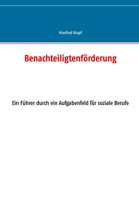 Produktbild: Benachteiligtenf&ouml;rderung