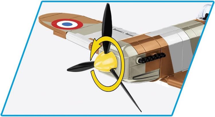 Produktbild: COBI Historical Collection 5734 - Dewoitine D.520, Jagdflugzeug, WWII, Bauset