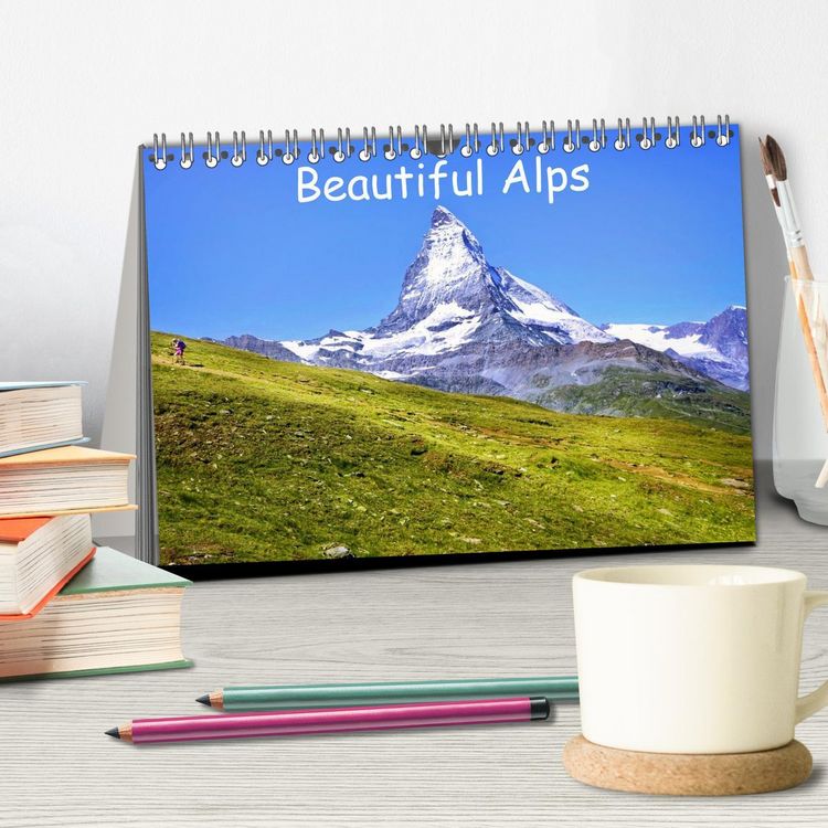 Produktbild: Beautiful Alps (Desk Calendar 2026 DIN A5 landscape), CALVENDO 12 Month DeskCalendar
