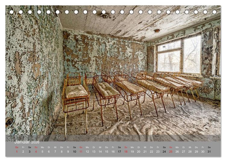 Produktbild: Tschernobyl - In der Sperrzone (Tischkalender 2026 DIN A5 quer), CALVENDO Monatskalender