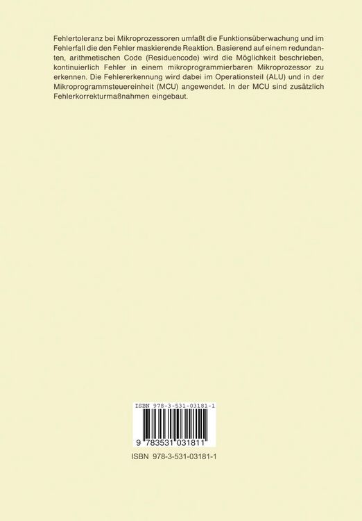 Produktbild: Fehlertolerante Mikroprozessorsysteme